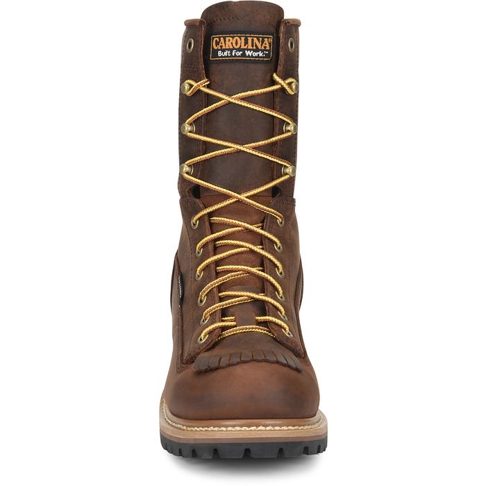 Carolina Men's Spruce 8" Soft Toe Waterproof Leather Logger Boot - Hiline Sport -