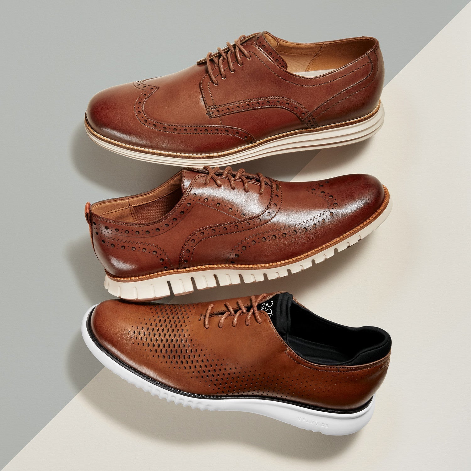Cole Haan Men's ØriginalGrand Wingtip Oxford Leather Shoe - Hiline Sport -