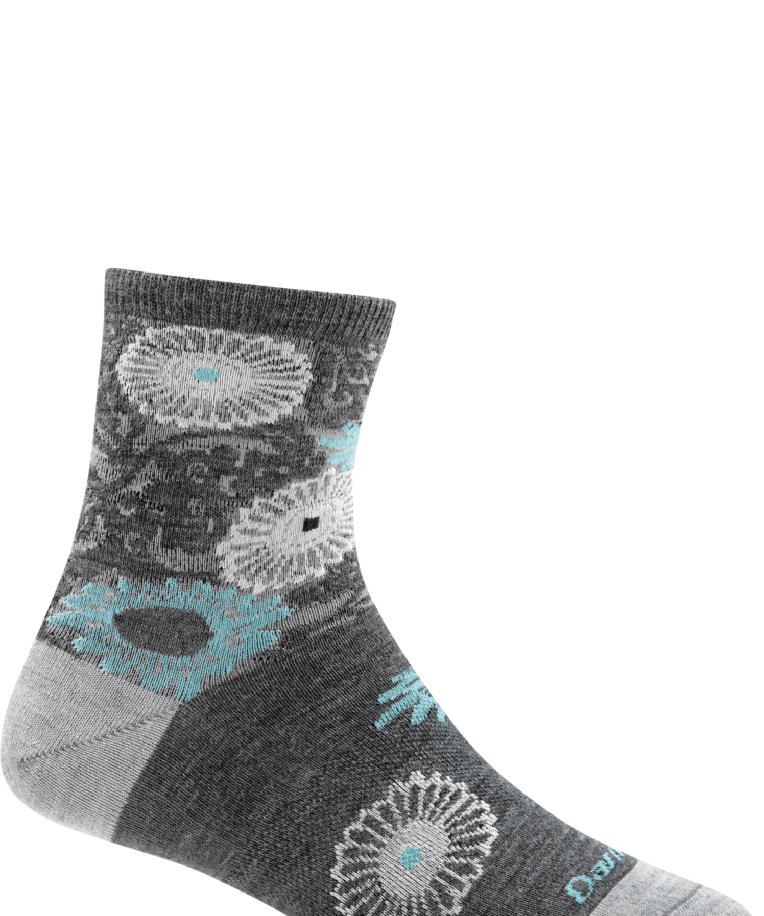 Darn Tough Women's Floral Shorty Light Socks - Hiline Sport -