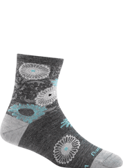 Darn Tough Women's Floral Shorty Light Socks - Hiline Sport -