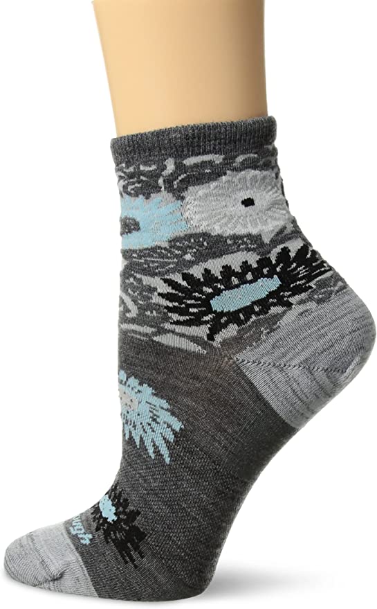 Darn Tough Women's Floral Shorty Light Socks - Hiline Sport -