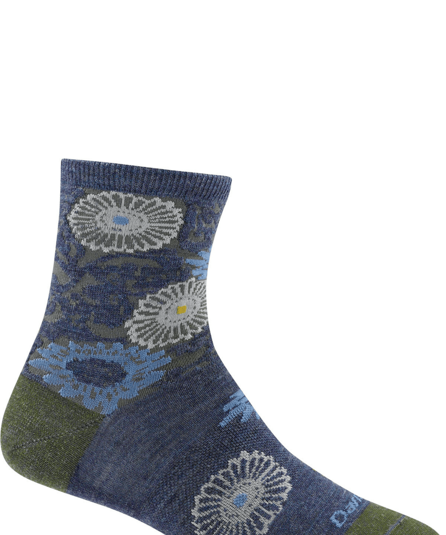 Darn Tough Women's Floral Shorty Light Socks - Hiline Sport -