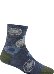Darn Tough Women's Floral Shorty Light Socks - Hiline Sport -