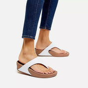 Fitflop Women's LULU Leather Toe-Post Flip Flop Slippers - Hiline Sport -