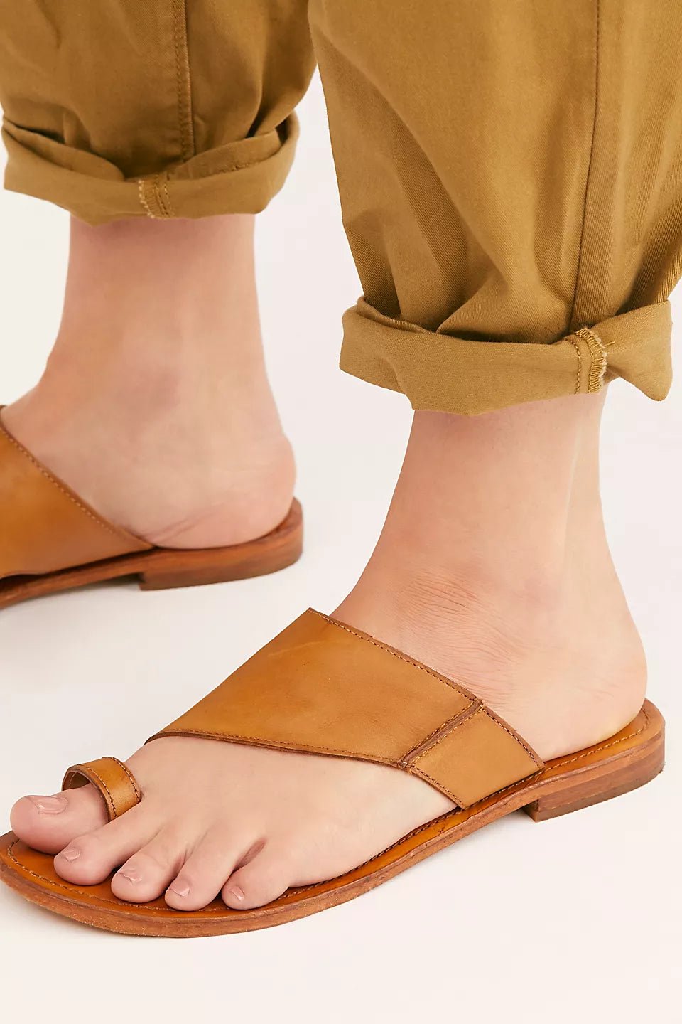 Free People Women's Sant Antoni Slide Leather Sandal - Hiline Sport -