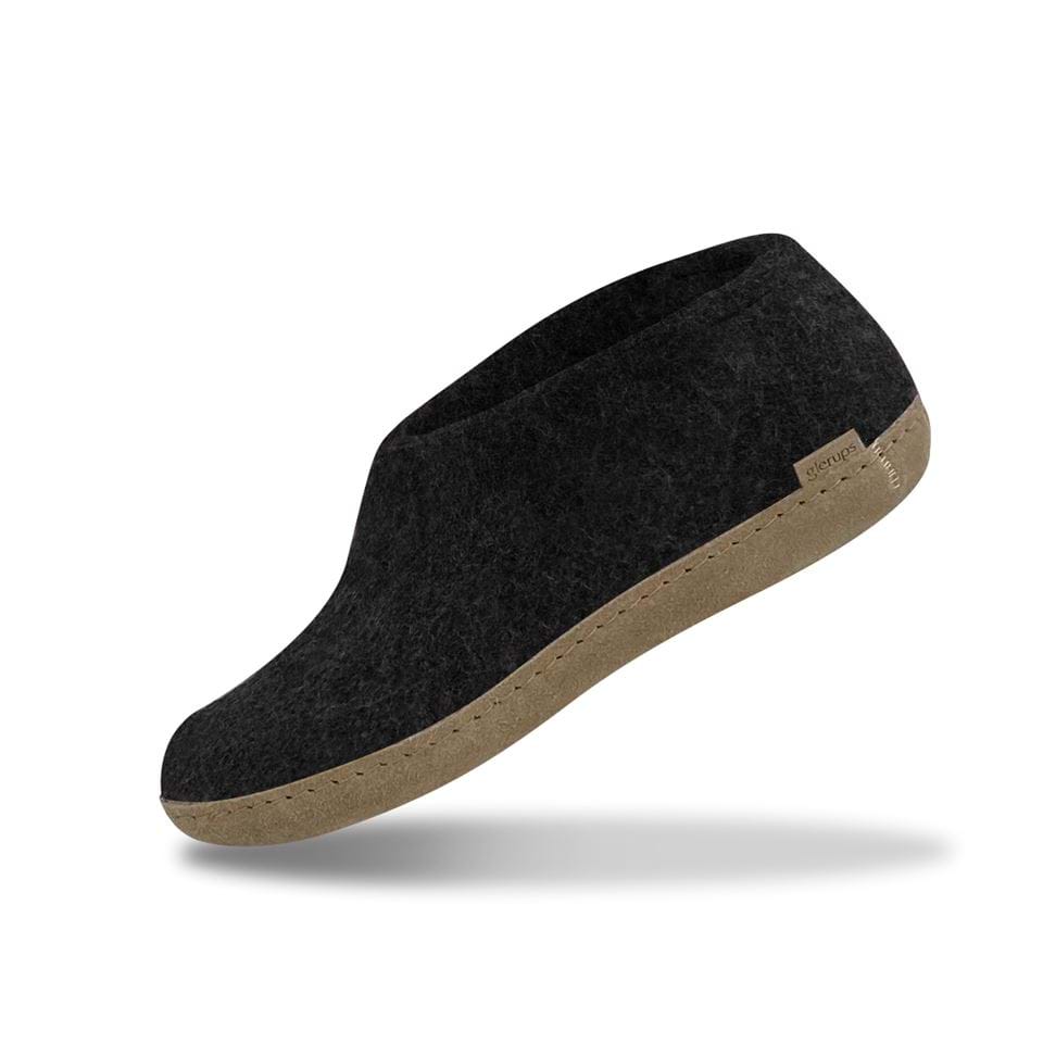 Glerups Unisex Natural Wool with Leather Sole Shoe - Hiline Sport -