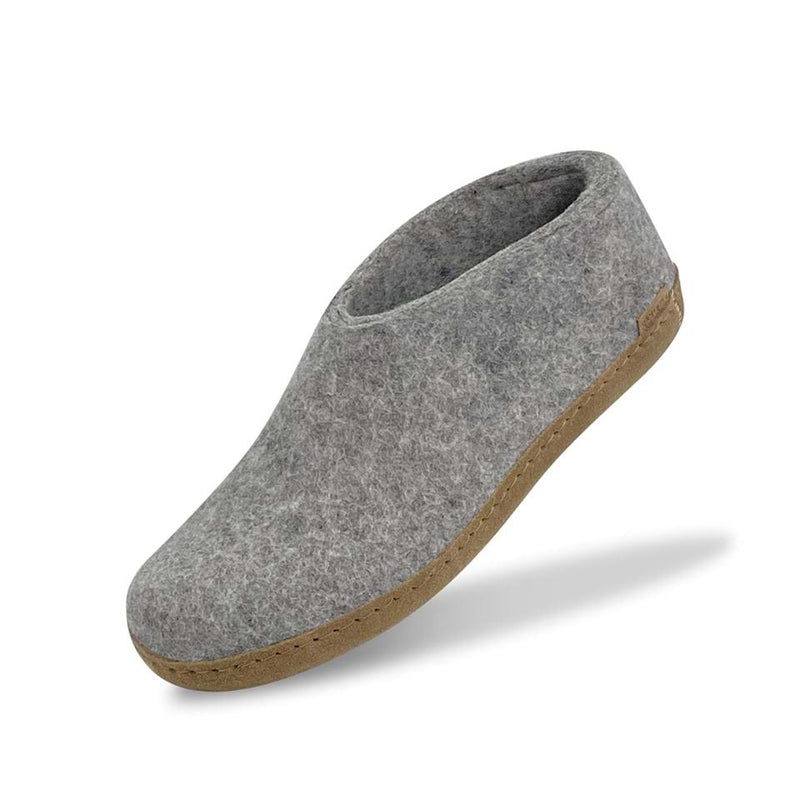 Glerups Unisex Natural Wool with Leather Sole Shoe - Hiline Sport -