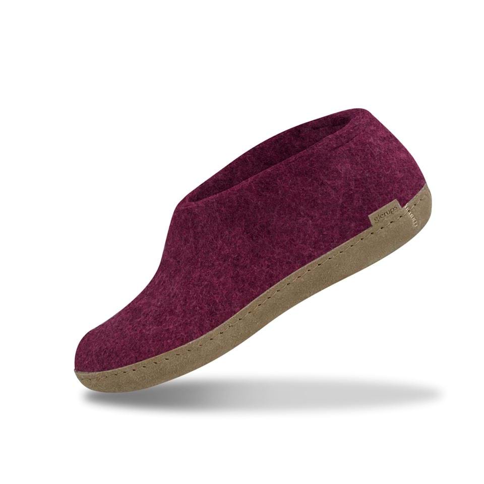Glerups Unisex Natural Wool with Leather Sole Shoe - Hiline Sport -