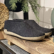 Glerups Unisex Natural Wool with Leather Sole Shoe - Hiline Sport -