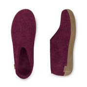 Glerups Unisex Natural Wool with Leather Sole Shoe - Hiline Sport -