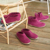 Glerups Unisex Natural Wool with Leather Sole Shoe - Hiline Sport -