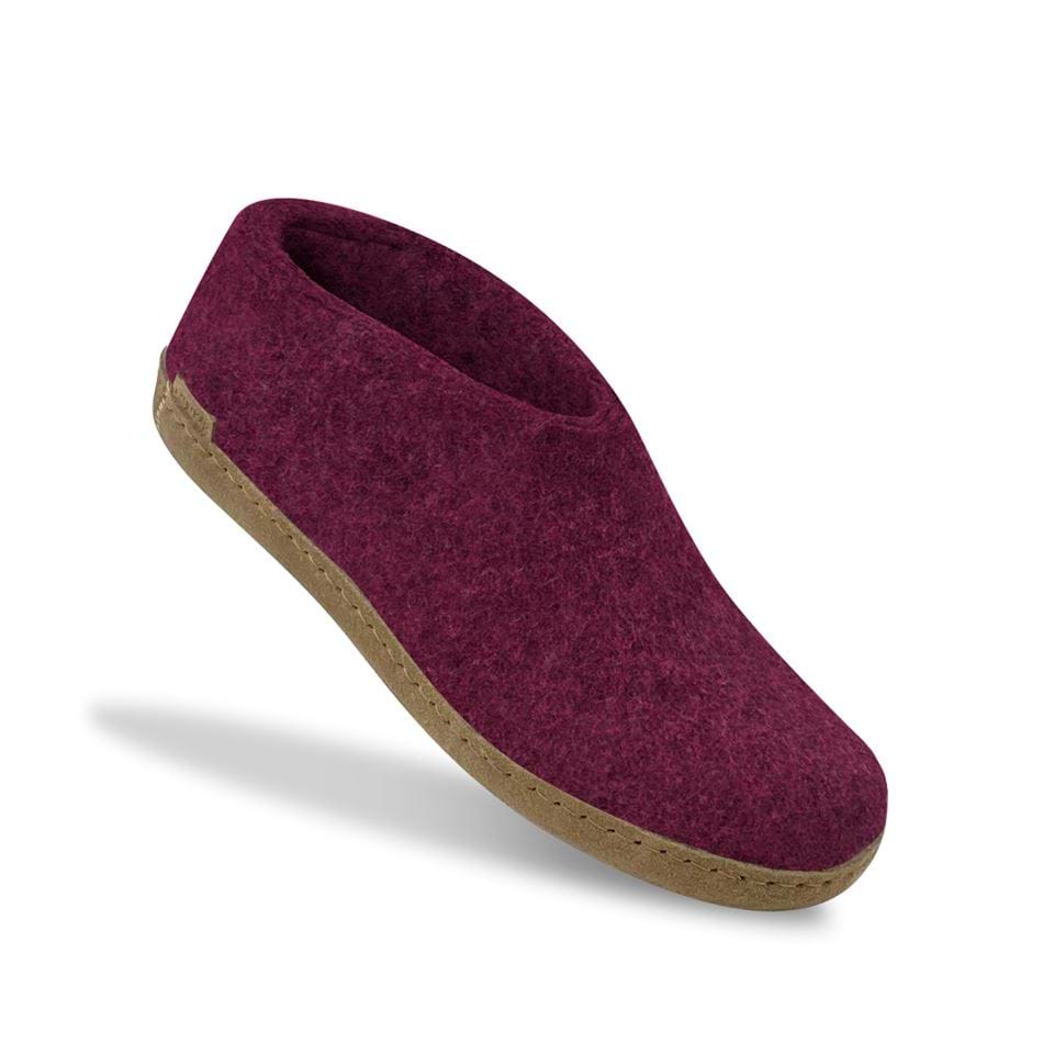 Glerups Unisex Natural Wool with Leather Sole Shoe - Hiline Sport -