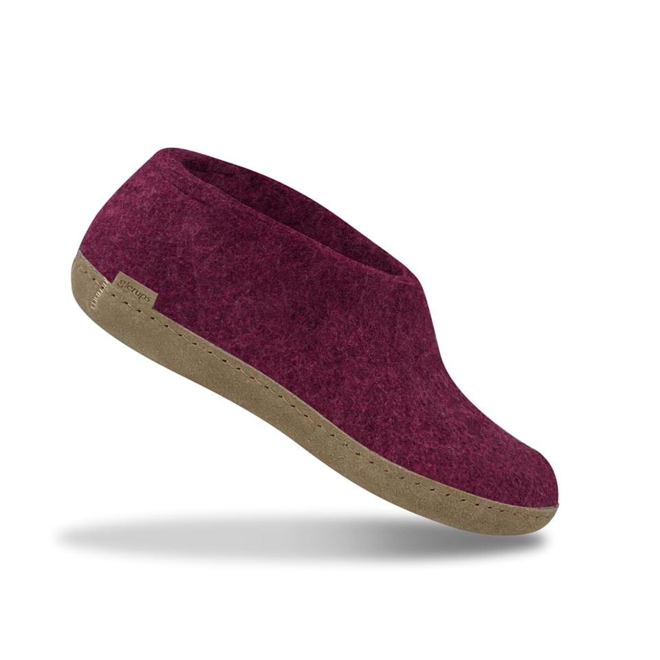 Glerups Unisex Natural Wool with Leather Sole Shoe - Hiline Sport -