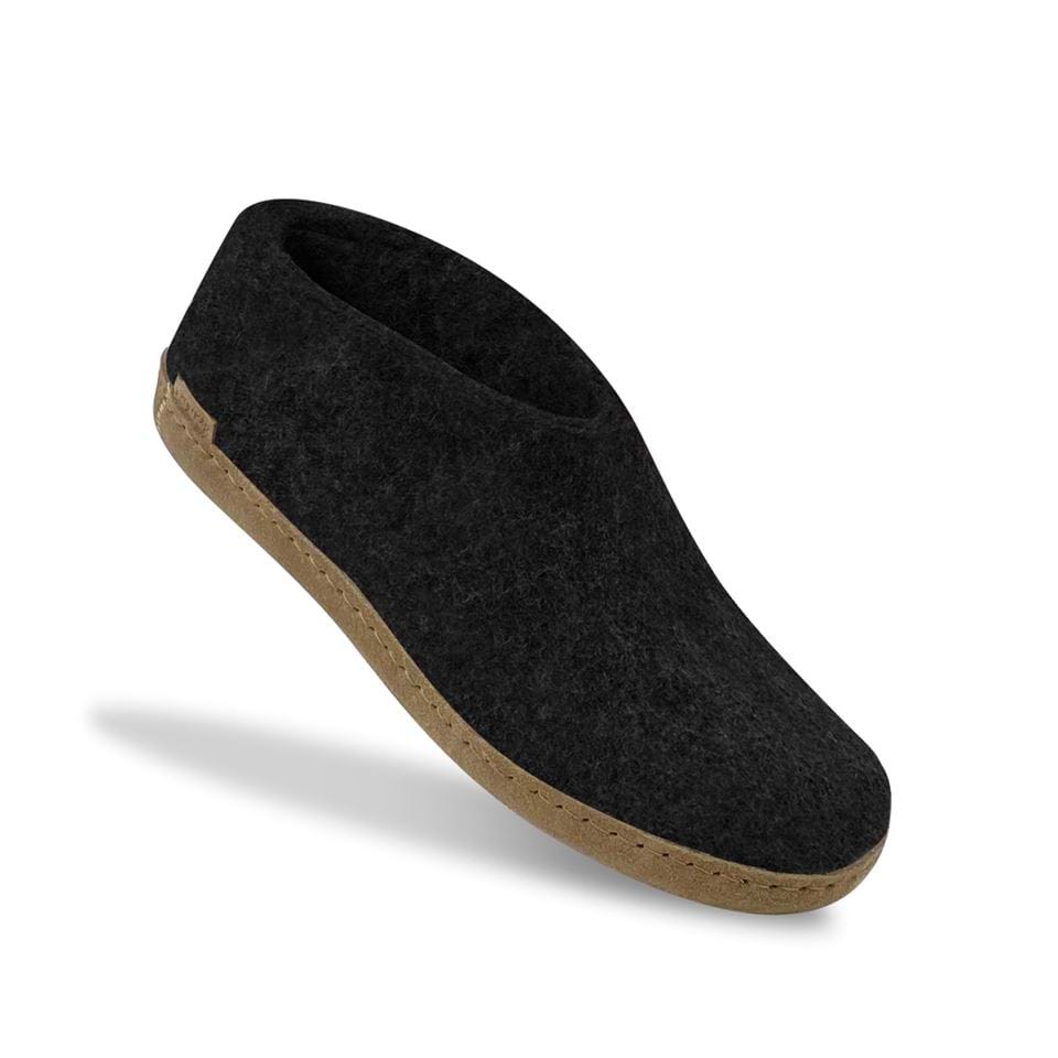 Glerups Unisex Natural Wool with Leather Sole Shoe - Hiline Sport -