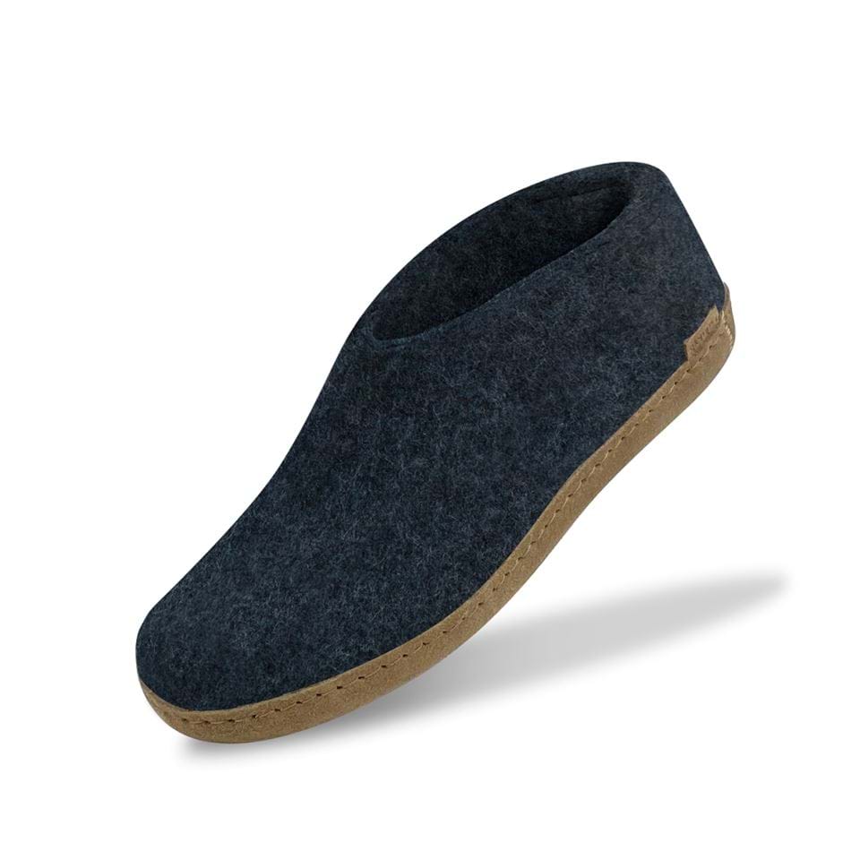 Glerups Unisex Natural Wool with Leather Sole Shoe - Hiline Sport -