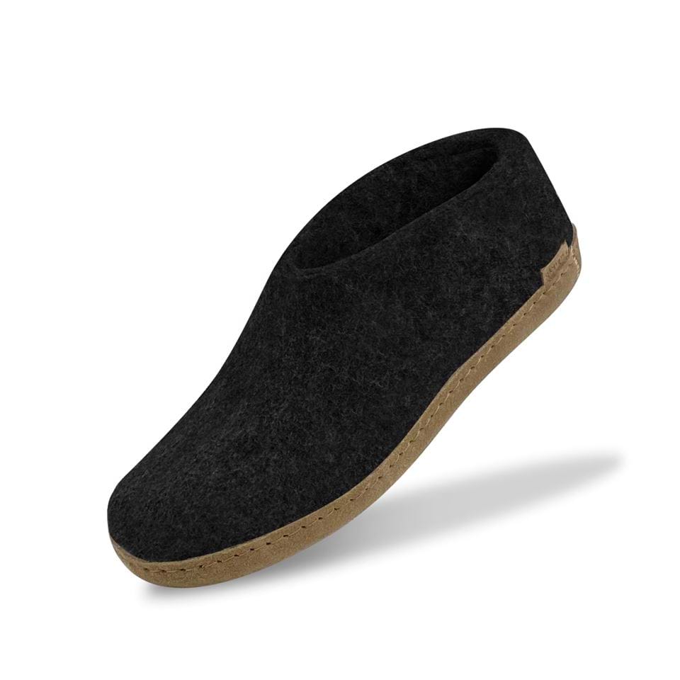 Glerups Unisex Natural Wool with Leather Sole Shoe - Hiline Sport -