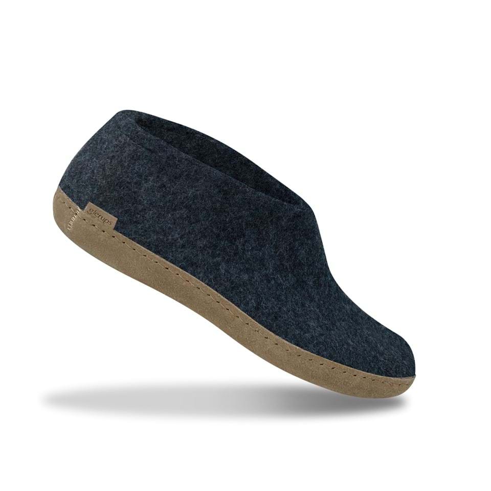 Glerups Unisex Natural Wool with Leather Sole Shoe - Hiline Sport -