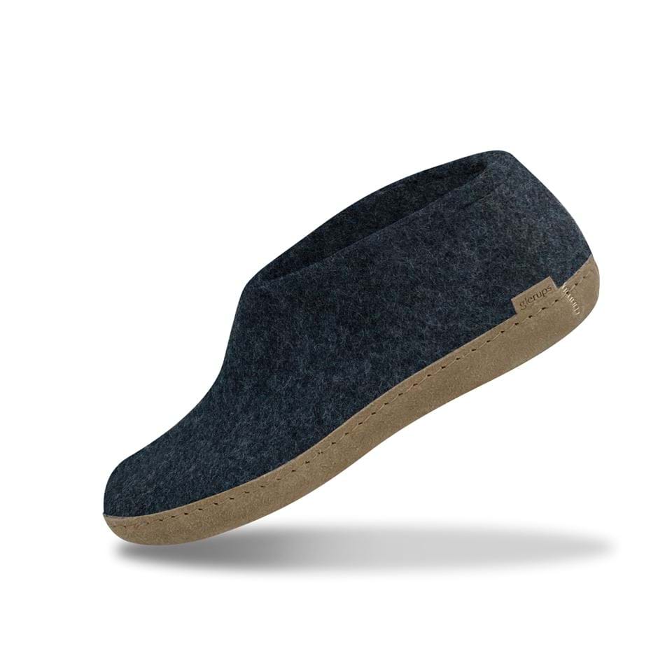 Glerups Unisex Natural Wool with Leather Sole Shoe - Hiline Sport -