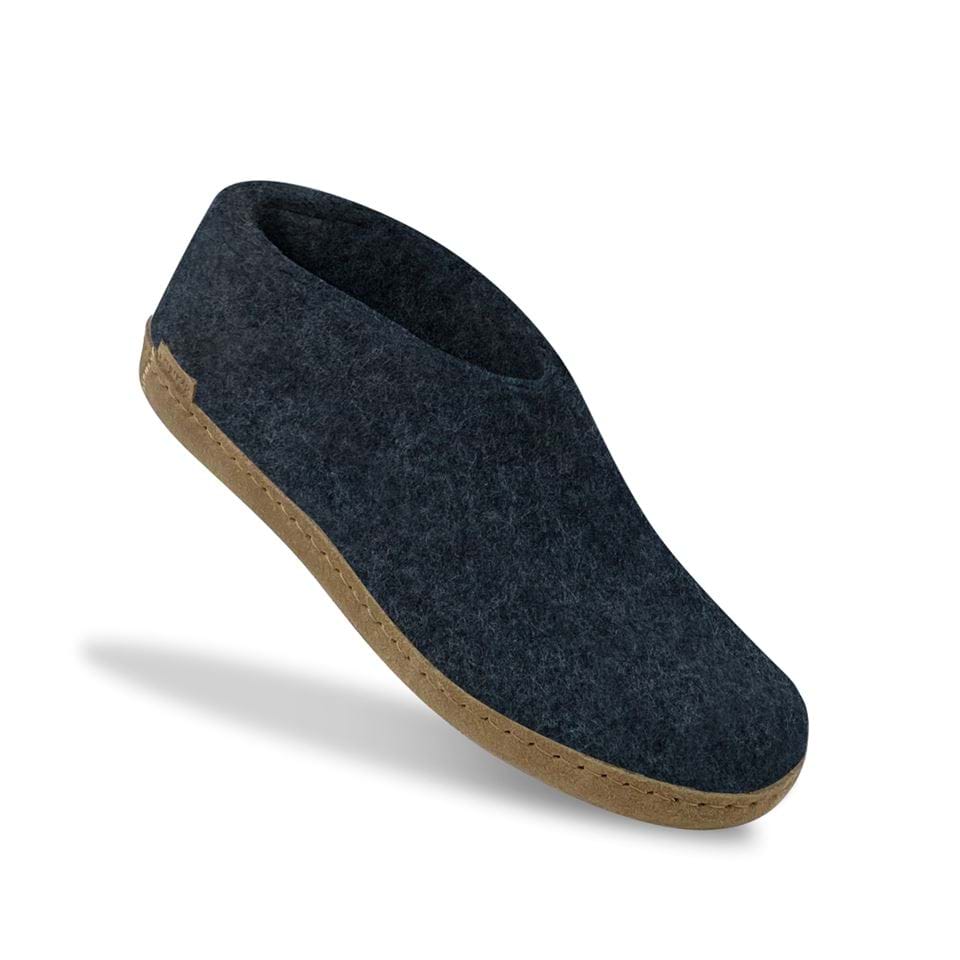 Glerups Unisex Natural Wool with Leather Sole Shoe - Hiline Sport -