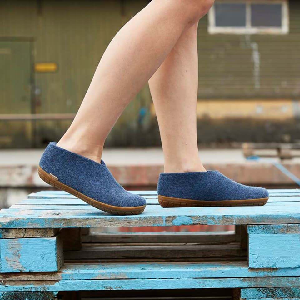 Glerups Unisex Natural Wool with Natural Rubber Honey Sole Shoe - Hiline Sport -