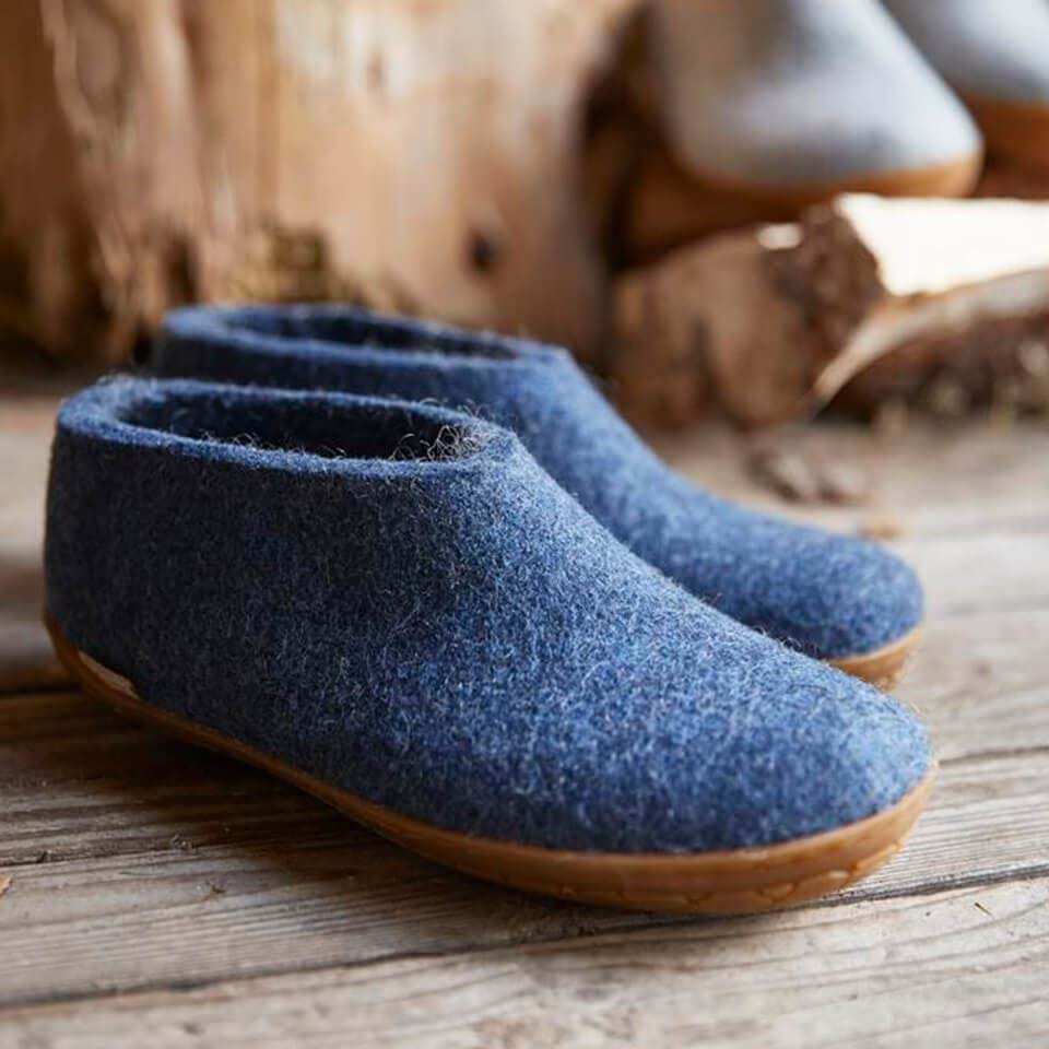 Glerups Unisex Natural Wool with Natural Rubber Honey Sole Shoe - Hiline Sport -
