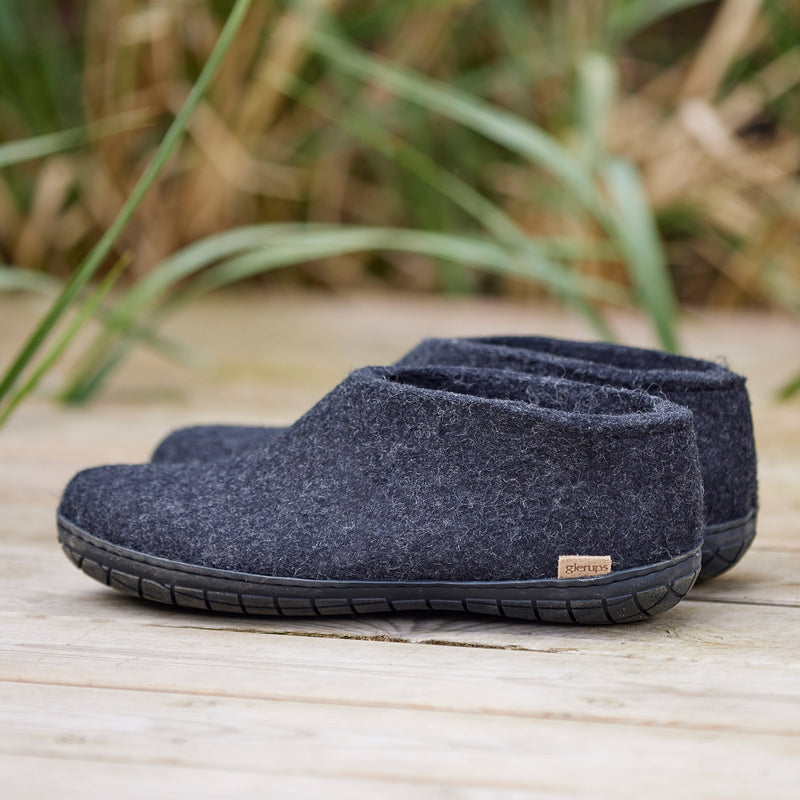 Glerups Unisex Natural Wool with Natural Rubber Sole Shoe - Hiline Sport -