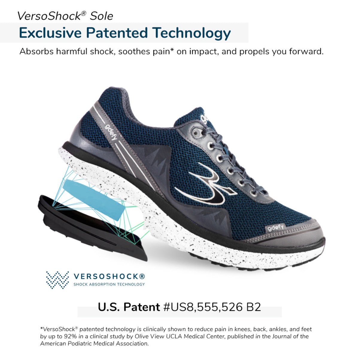 Gravity Defyer Men's G-Defy Mighty Walk Athletic Shoes - Hiline Sport -