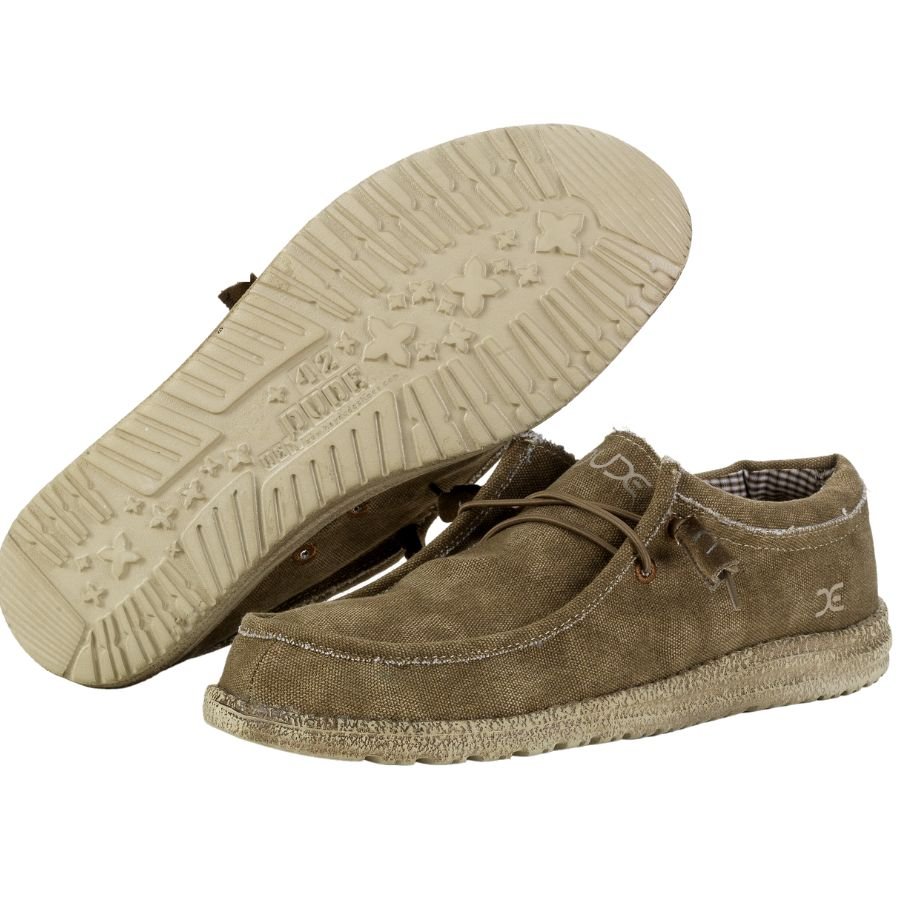 Hey Dude Men's Wally L Washed Shoes - Hiline Sport -