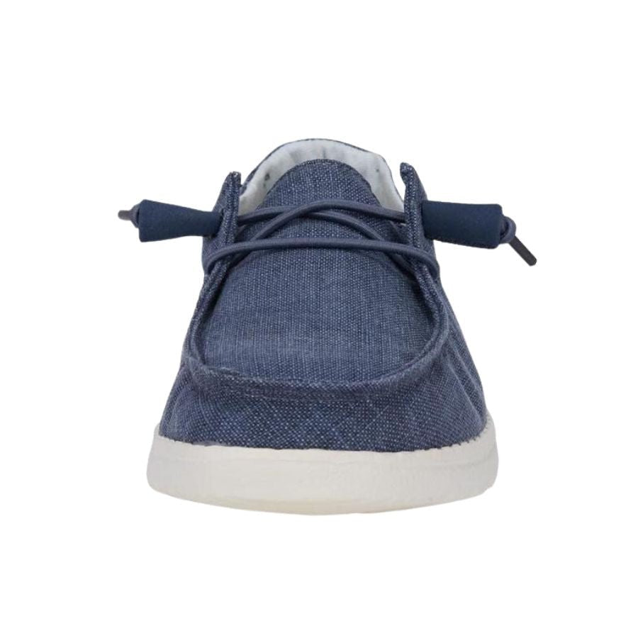 Hey Dude - WENDY CHAMBRAY NAVY WHITE Canvas shoes on dudechaussures