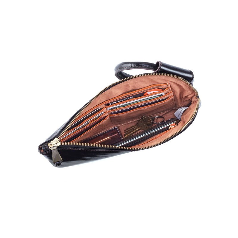 Hobo Sable Leather Clutch Wristlet - Hiline Sport -