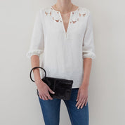 Hobo Sable Leather Clutch Wristlet - Hiline Sport -