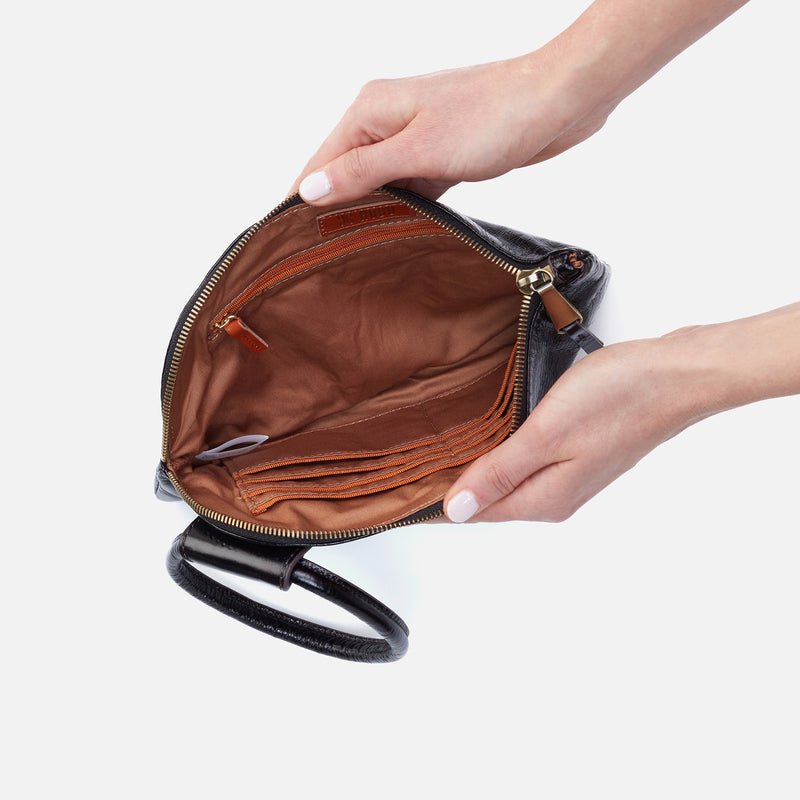 Hobo Sable Leather Clutch Wristlet - Hiline Sport -