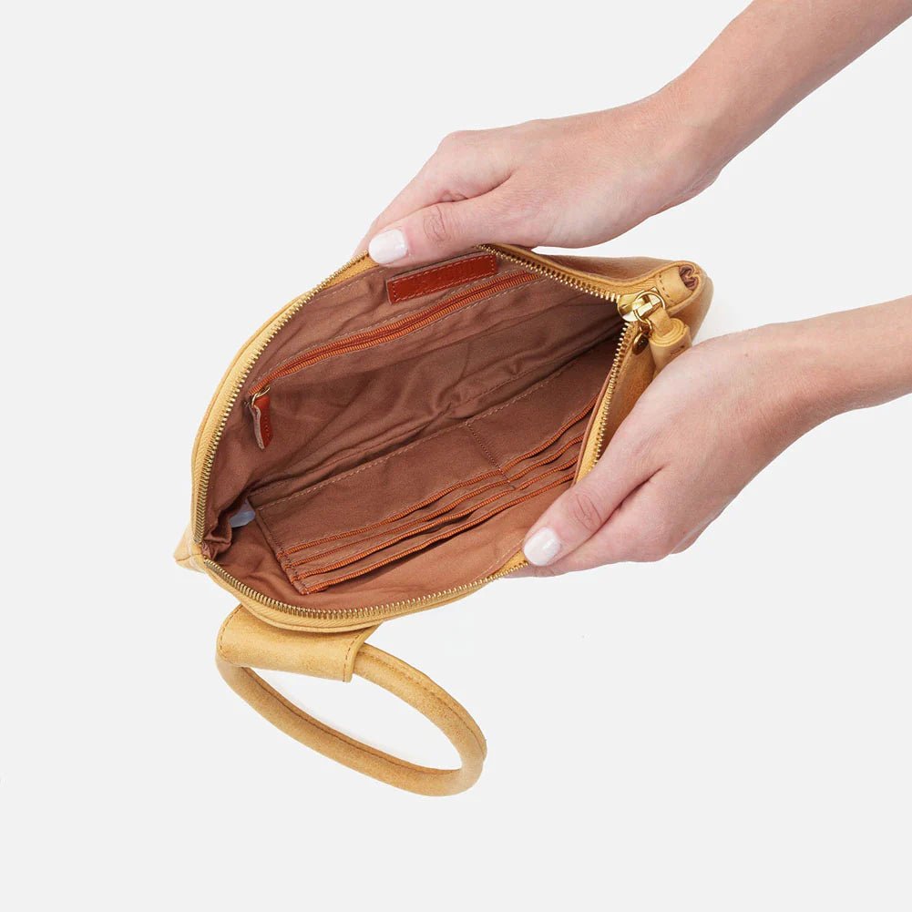 Hobo Sable Leather Clutch Wristlet - Hiline Sport -