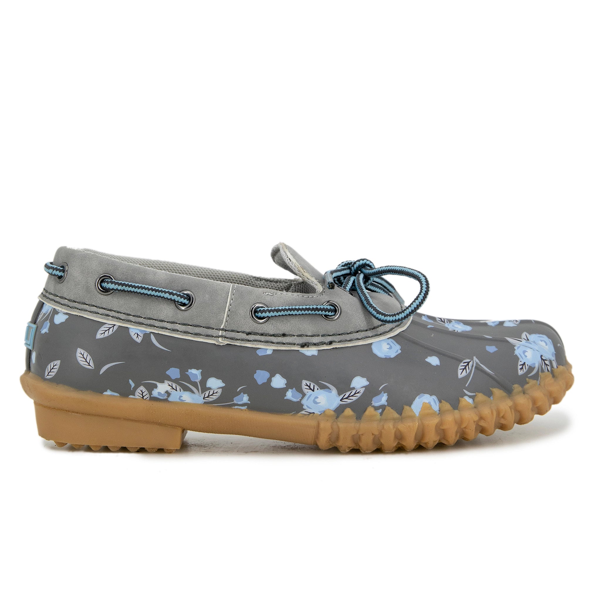JBU Gwen Garden Ready Women s Shoes Grey Light Blue Floral 10 M