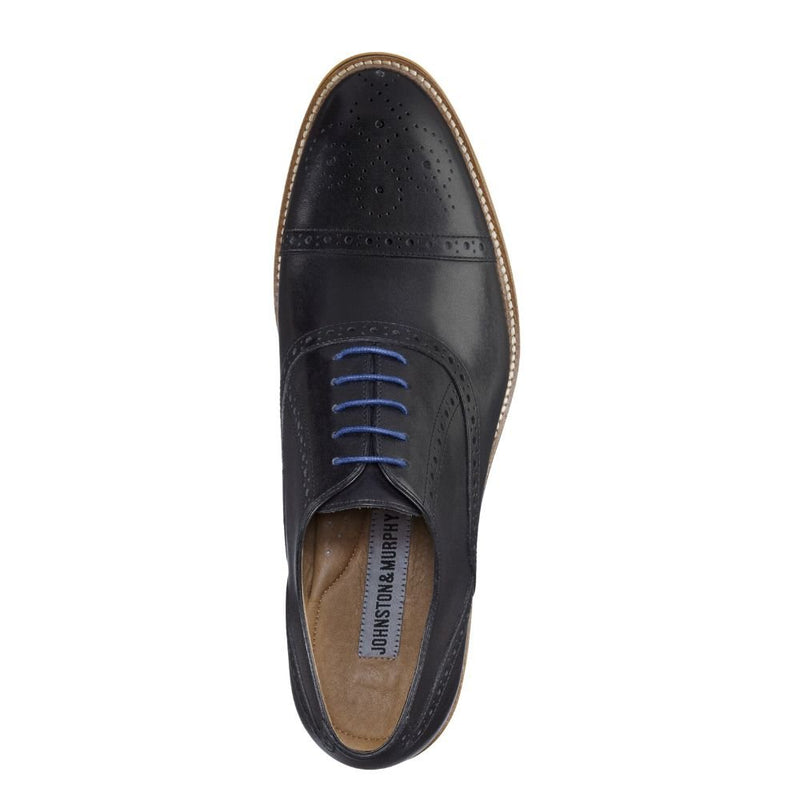Johnston & Murphy Men's Conard Cap Toe Oxford Leather Shoe - Hiline Sport -