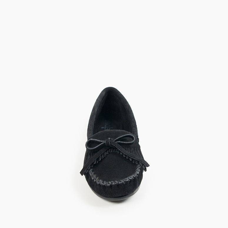 Minnetonka Women's Kilty Hardsole Moccasin Shoe - Hiline Sport -