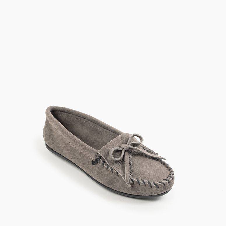 Minnetonka Women's Kilty Hardsole Moccasin Shoe - Hiline Sport -