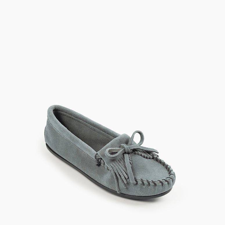 Minnetonka Women's Kilty Hardsole Moccasin Shoe - Hiline Sport -