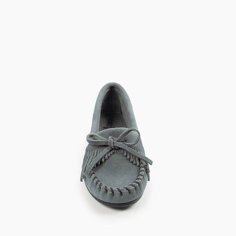 Minnetonka Women's Kilty Hardsole Moccasin Shoe - Hiline Sport -