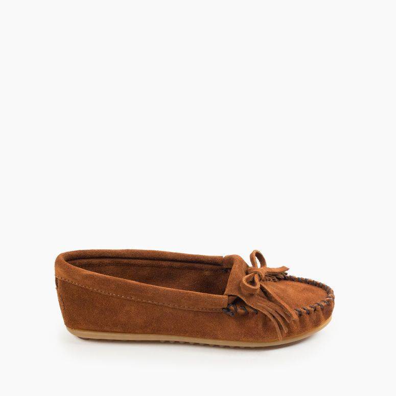 Minnetonka Women's Kilty Hardsole Moccasin Shoe - Hiline Sport -