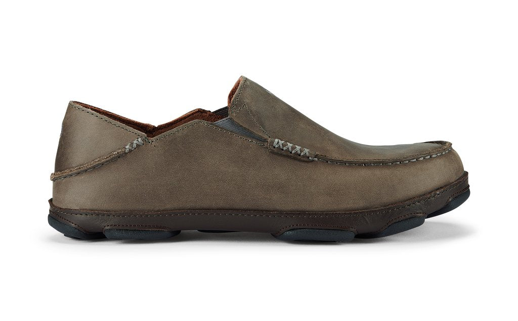 Olukai Moloā Men's Leather Slip-On Shoes - Hiline Sport -