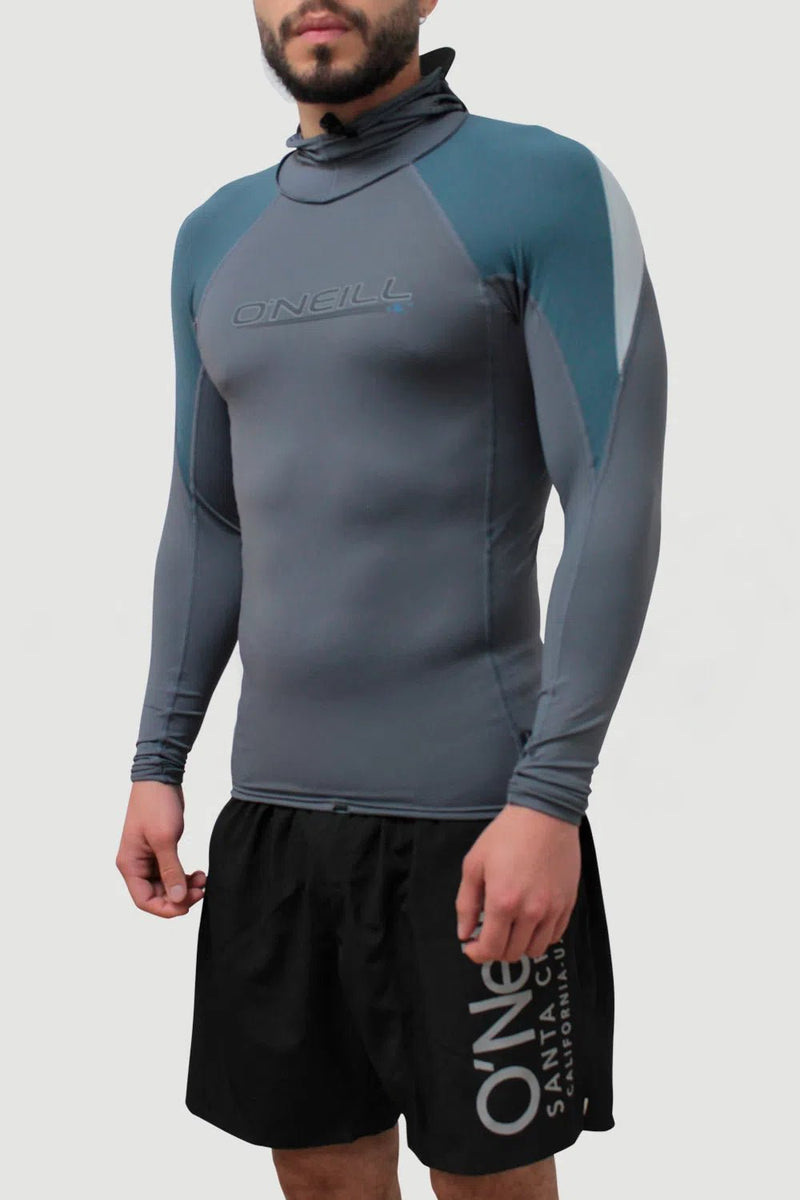 O'Neill Men's Premium Skins O'Zone L/S Rash Guard W/Hood - Hiline Sport -