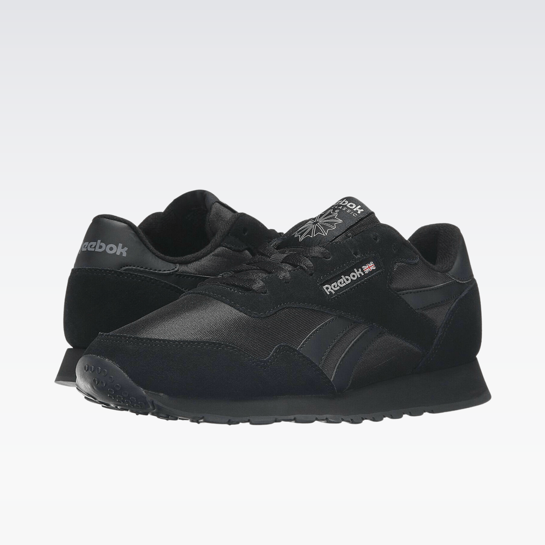 Reebok classic nylon all black online