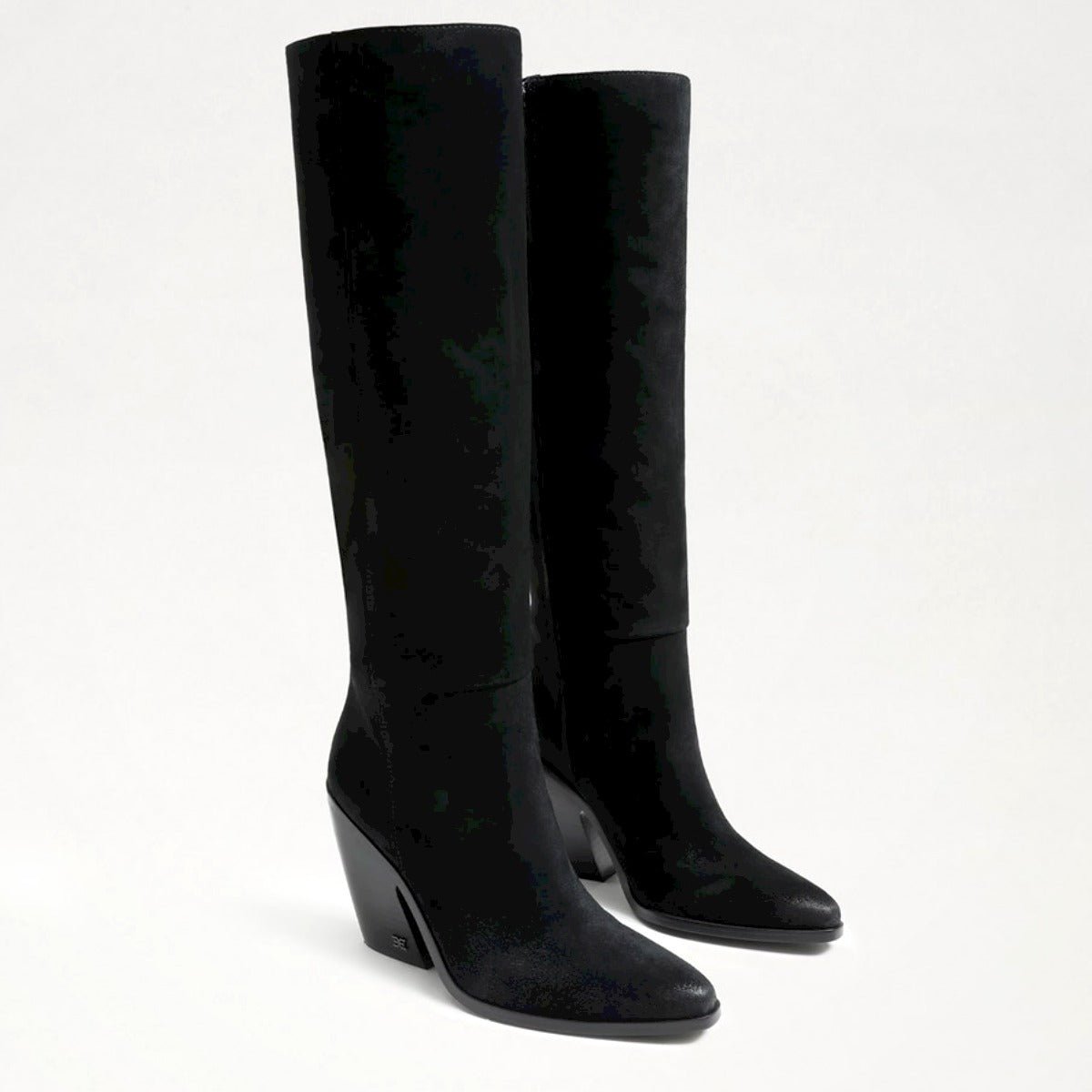 Black Sam Edelman Knee High Suede Boots Size top 8.5