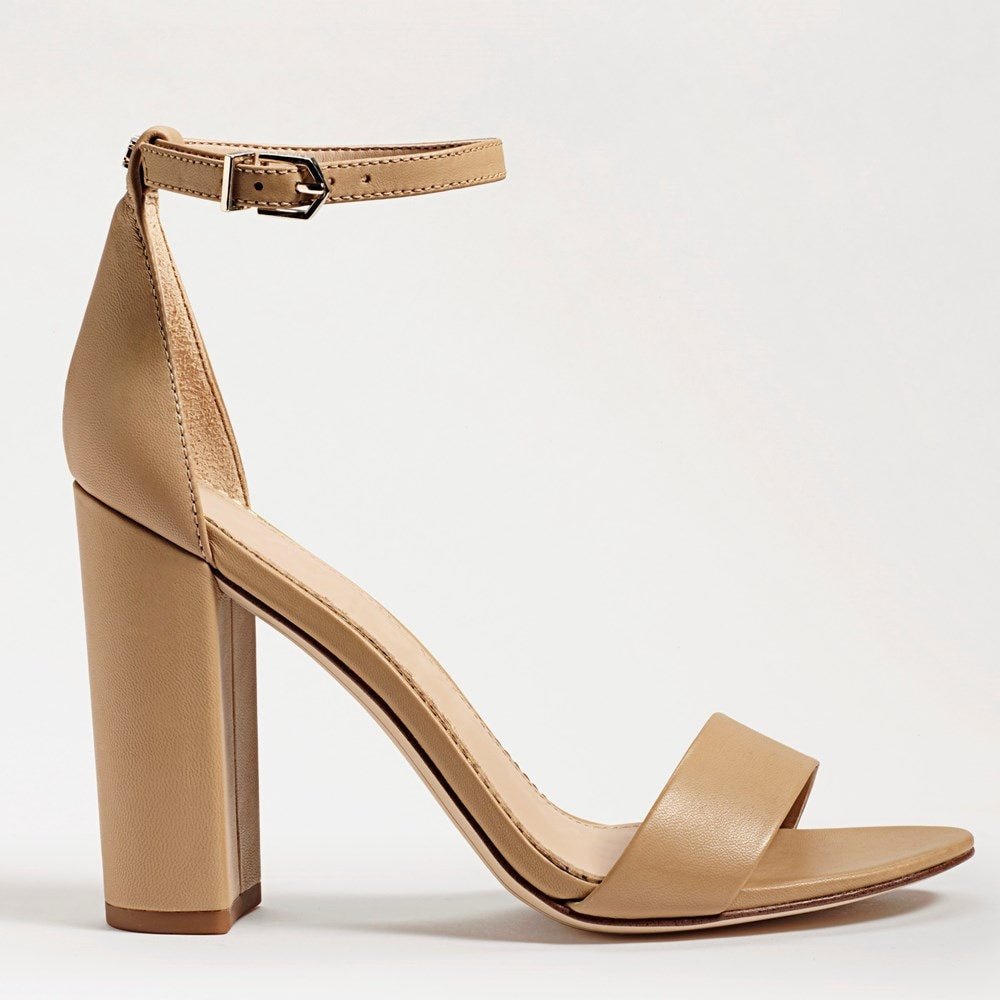 Sam Edelman Women's Yaro Block Heel Nappa Leather Sandal - Hiline Sport -