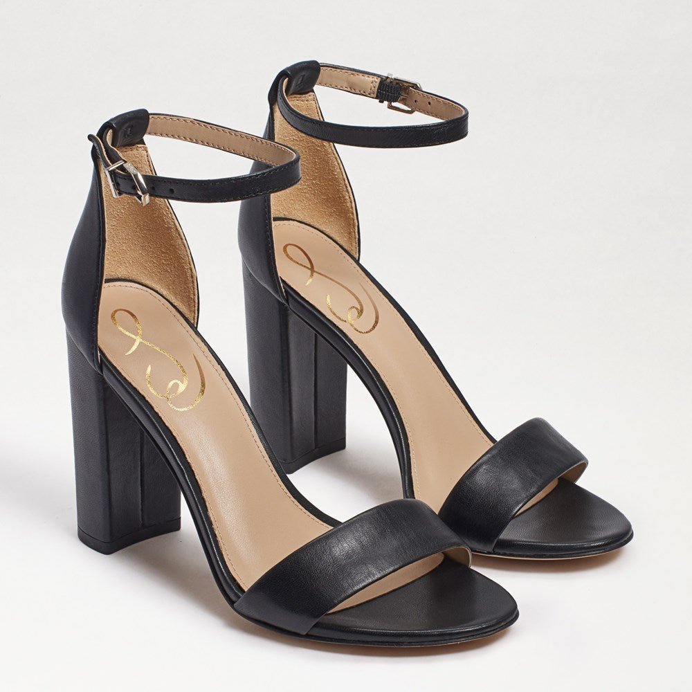 Sam Edelman Women's Yaro Block Heel Nappa Leather Sandal - Hiline Sport -