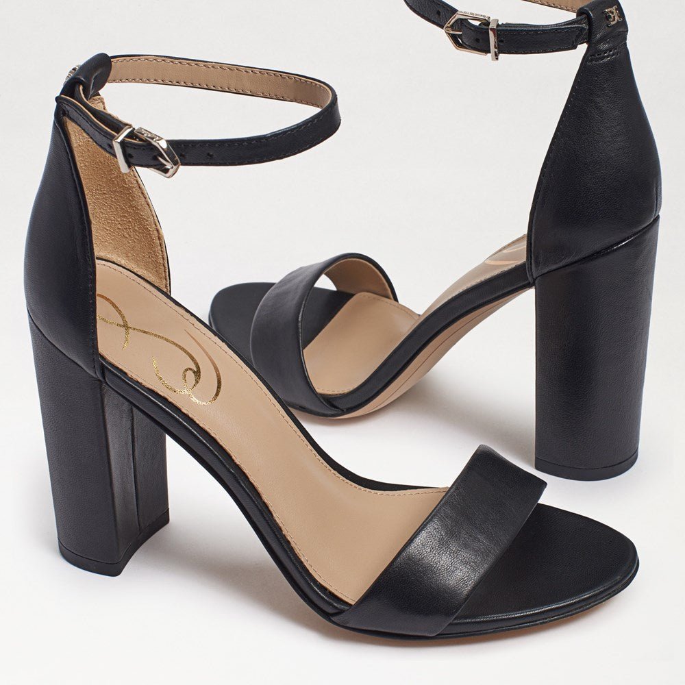 Sam Edelman Women's Yaro Block Heel Nappa Leather Sandal - Hiline Sport -