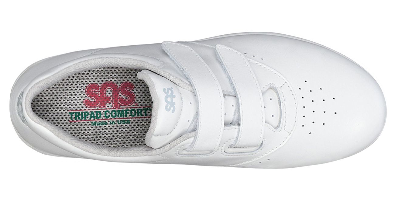 SAS Women's Me Too White Leather Walking Shoe - Hiline Sport -