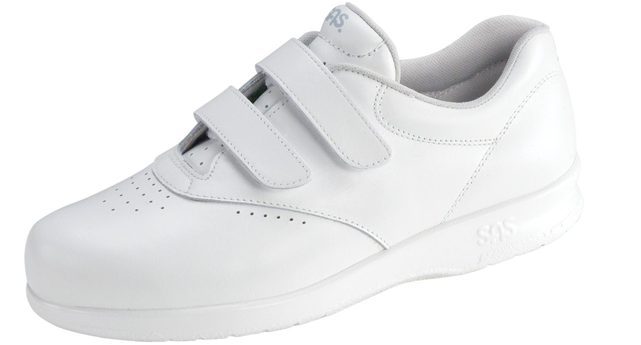SAS Women's Me Too White Leather Walking Shoe - Hiline Sport -