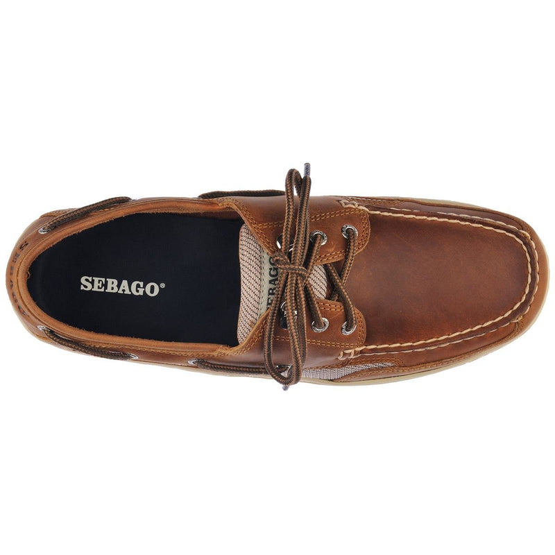 Sebago Men's Clovehitch II FGL Waxed Leather Boat Shoe - Hiline Sport -